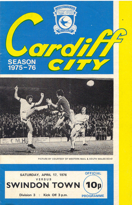<b>Saturday, April 17, 1976</b><br />vs. Cardiff City (Away)